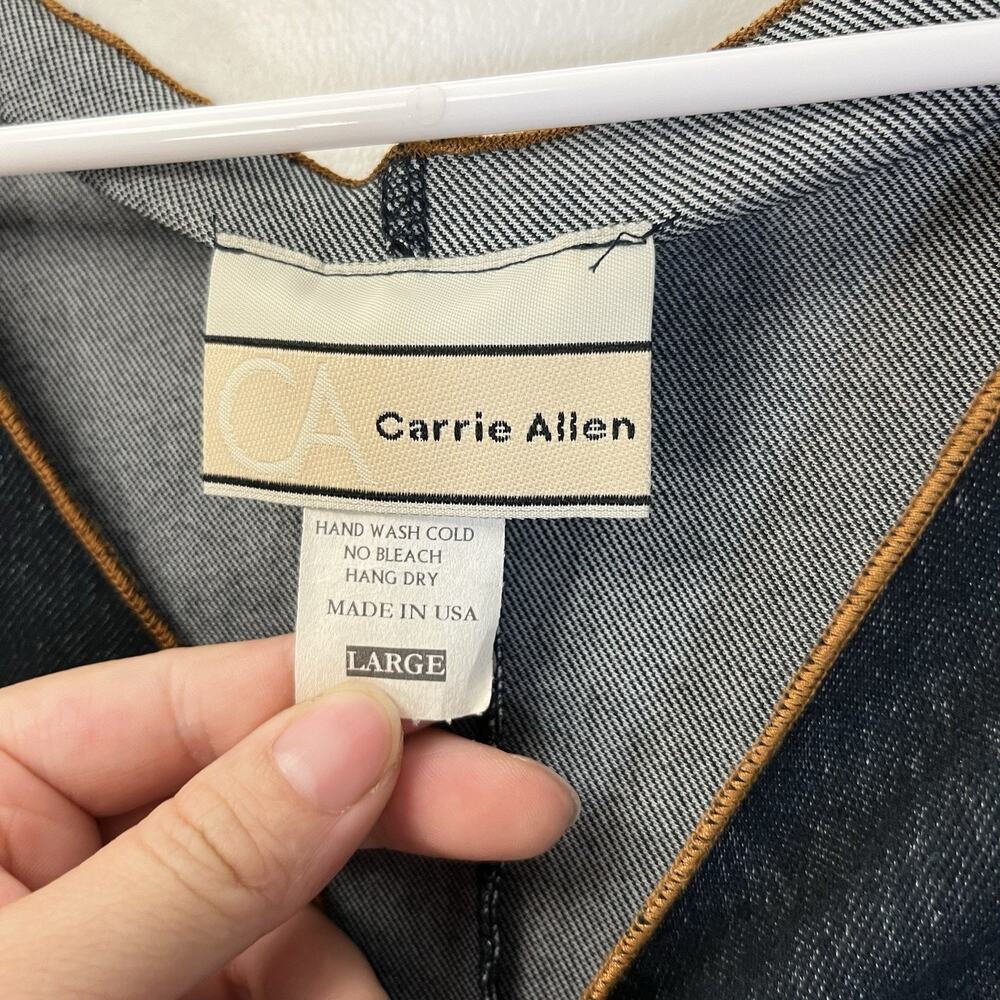 VTG Carrie Allen Twist Front Mini Dress Milkmaid Y2K V Neck - Picture 4 of 9